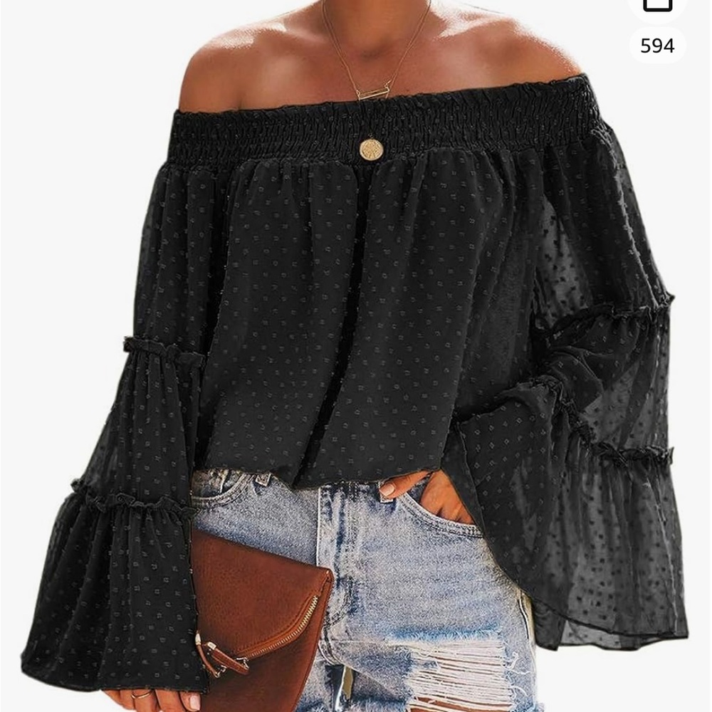 Beautife Off The Shoulder Top Sz S